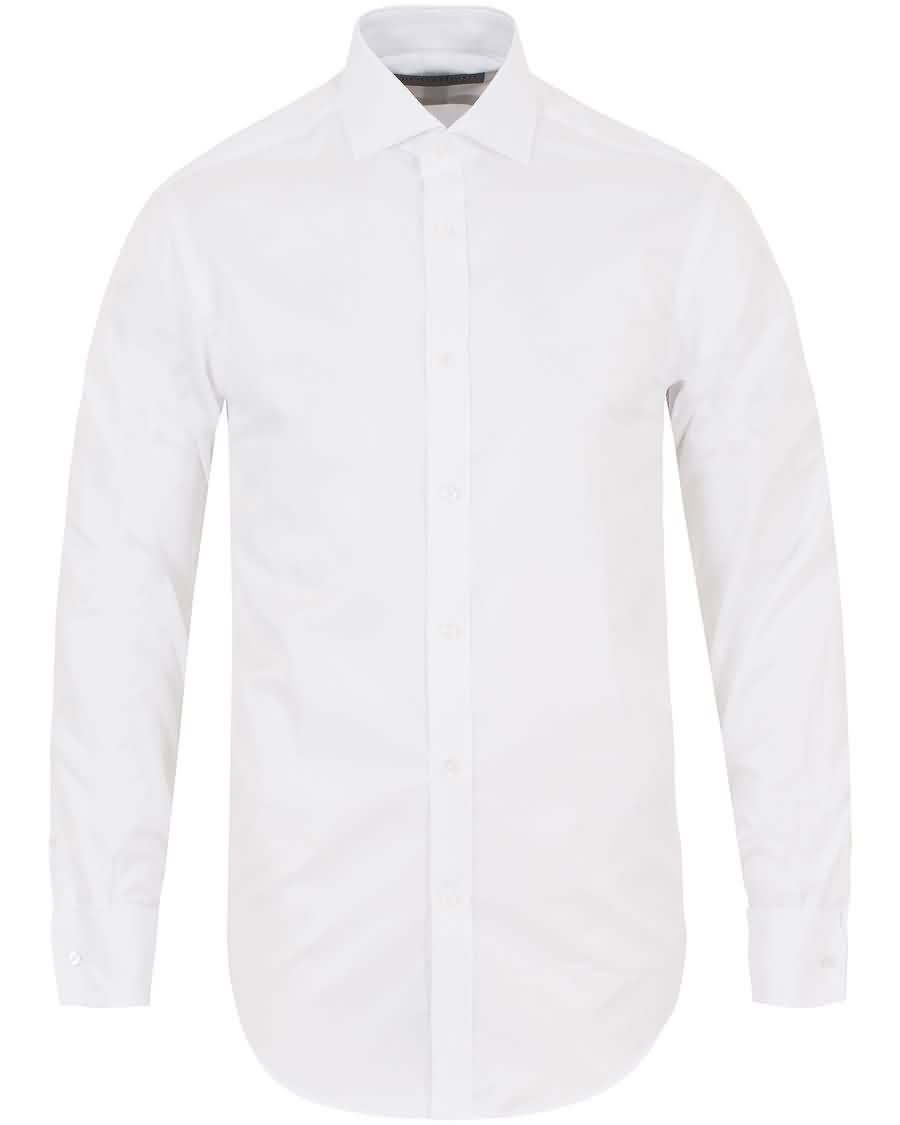 gieves hawkes tailored fit double cuff shirt white Moteriktige Klær 74yqi